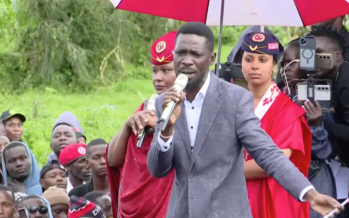 Kyagulanyi Ssentamu Campaigns in Kisoro